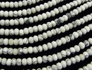 1strand $9.79! Howlite Magnesite  Faceted Button Rondelle 6x6x4mm 1strand beads (aprx.15inch/37cm)