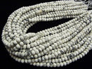 1strand $9.79! Howlite Magnesite  Faceted Button Rondelle 6x6x4mm 1strand beads (aprx.15inch/37cm)