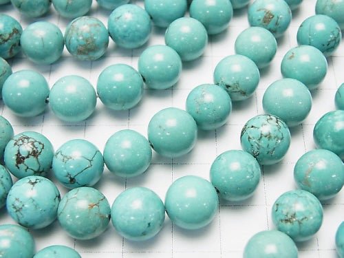1strand $4.79! Magnesite Turquoise  Round 10mm 1strand beads (aprx.15inch/37cm)