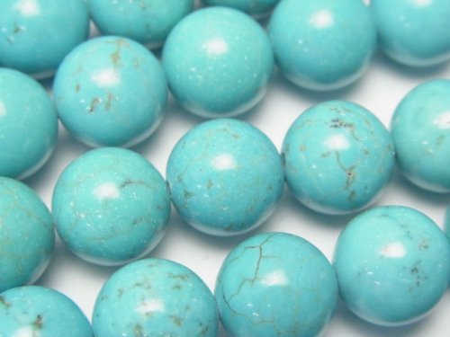 Magnesite Turquoise, Round Gemstone Beads