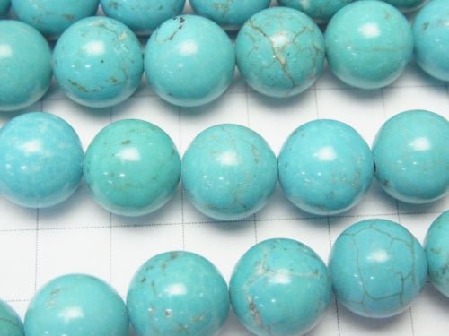 1strand $6.79! Magnesite Turquoise  Round 12mm 1strand beads (aprx.15inch/36cm)