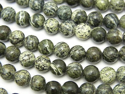 [Video] Brazil Serpentine Round 6mm 1strand beads (aprx.15inch / 38cm)