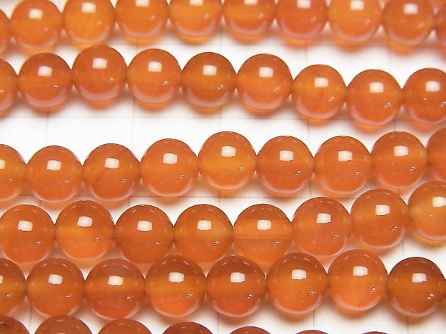 [Video]Carnelian AAA- Round 6mm 1strand beads (aprx.15inch/36cm)