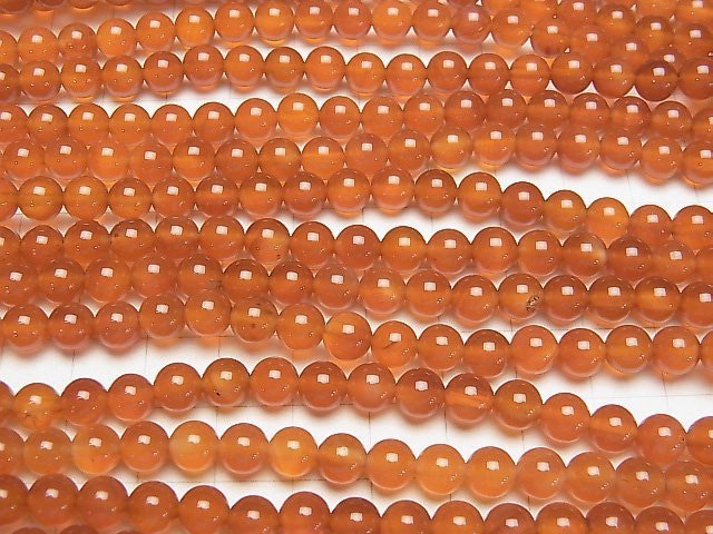 [Video]Carnelian AAA- Round 6mm 1strand beads (aprx.15inch/36cm)