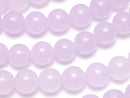 Light purple jade round 8mm 1strand beads (aprx.15inch/38cm)