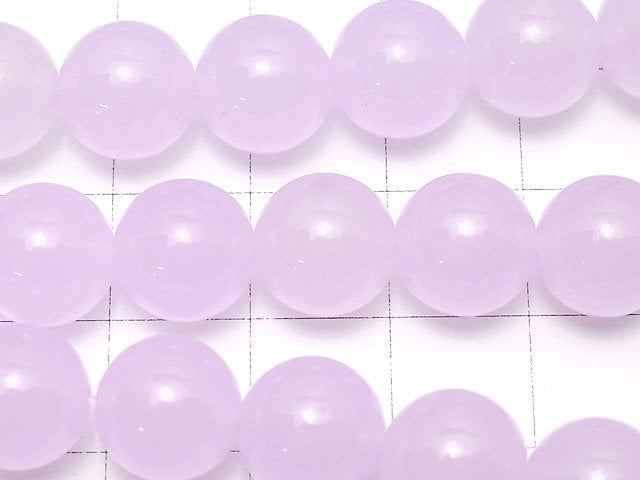 Light Purple Jade Round 10mm 1strand beads (aprx.15inch / 38cm)