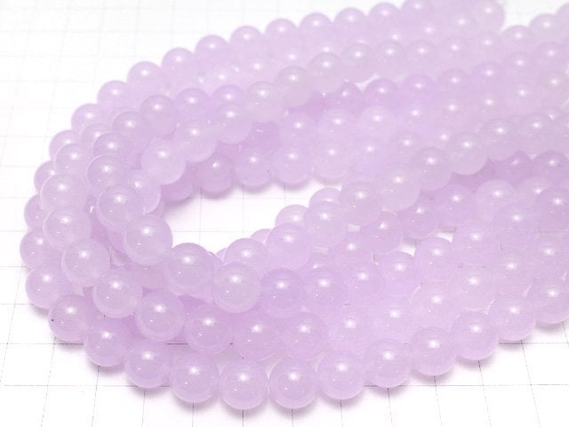 Light Purple Jade Round 10mm 1strand beads (aprx.15inch / 38cm)