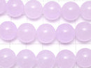 Light purple Jade Round 12mm 1strand beads (aprx.15inch / 38cm)