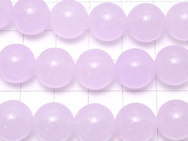 Light purple Jade Round 12mm 1strand beads (aprx.15inch / 38cm)