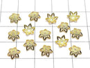 Metal Bead Caps, 7x7x0.5mm, Gold, 10 Pieces
