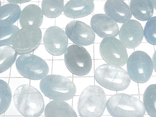 [Video] Namibia Aquamarine AAA- Oval Cabochon 18x13mm 1pc