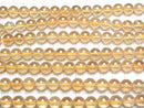 [Video] Golden Aura Crystal Quartz  Round 10mm half or 1strand beads (aprx.15inch/36cm)
