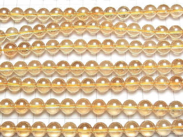 [Video] Golden Aura Crystal Quartz  Round 10mm half or 1strand beads (aprx.15inch/36cm)