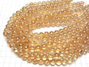 [Video] Golden Aura Crystal Quartz  Round 10mm half or 1strand beads (aprx.15inch/36cm)