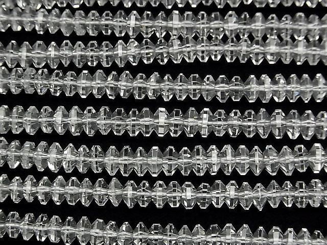High Quality! Crystal AAA Spacer Cut 6x6x3mm 1/4 or 1 Strand Beads (approx. 15 inches/38 cm)