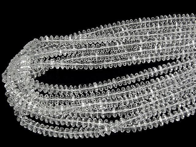 High Quality! Crystal AAA Spacer Cut 6x6x3mm 1/4 or 1 Strand Beads (approx. 15 inches/38 cm)