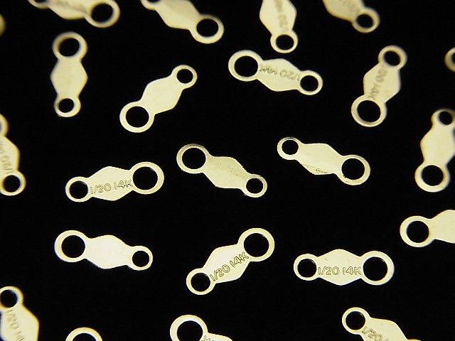 14KGF Platte 8x3mm 4Stück
