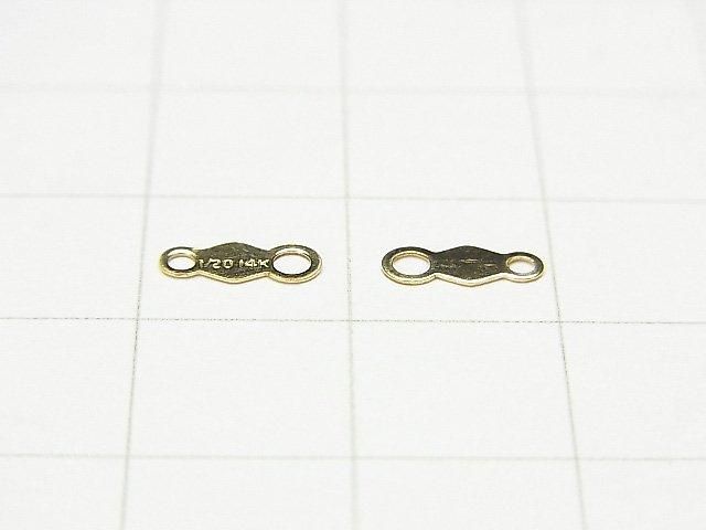 14KGF Platte 8x3mm 4Stück
