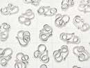 Silver925 Jump Ring S Hook 8mm,9mm,11mm No coating 2pcs
