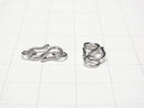 S Hook 8mm,9mm,11mm Rhodium Plated 2pcs with Silver925 Jump Ring