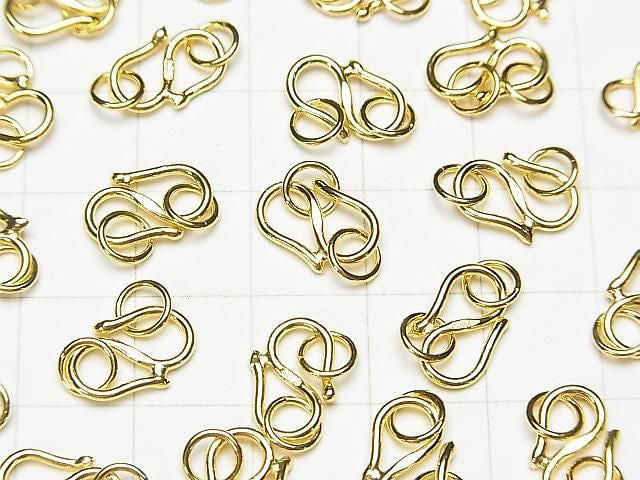 Silver 925 Jump Ring with S-hook, 8mm, 9mm, 11mm, 18KGP, 1pc