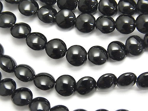 Onyx  Coin 6x6x4mm 1strand beads (aprx.15inch/38cm)