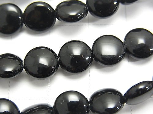 Onyx  Coin 8x8x4mm 1strand beads (aprx.15inch/38cm)