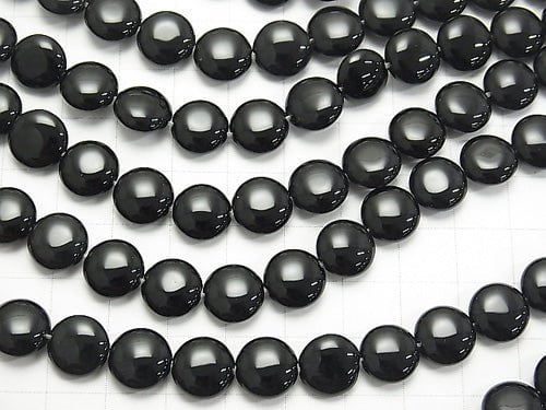 Onyx  Coin 10x10x5mm 1strand beads (aprx.15inch/38cm)