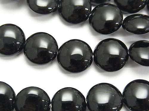 [Video]Onyx Coin 12x12x5mm half or 1strand beads (aprx.15inch/36cm)