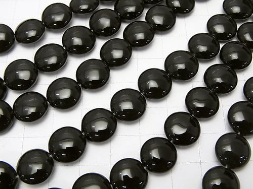 [Video]Onyx Coin 12x12x5mm half or 1strand beads (aprx.15inch/36cm)