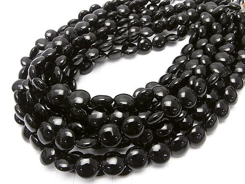 [Video]Onyx Coin 12x12x5mm half or 1strand beads (aprx.15inch/36cm)