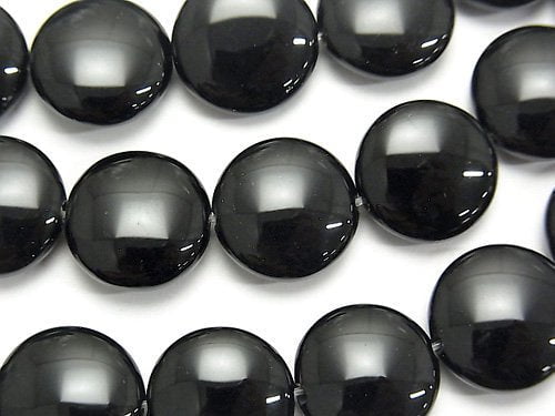 Onyx  Coin 14x14x6mm half or 1strand beads (aprx.15inch/36cm)