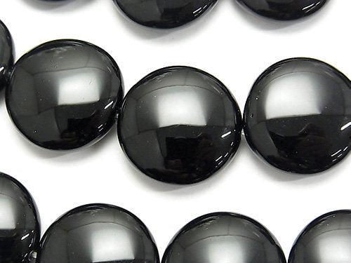 Onyx  Coin 20x20x8mm half or 1strand beads (aprx.15inch/36cm)