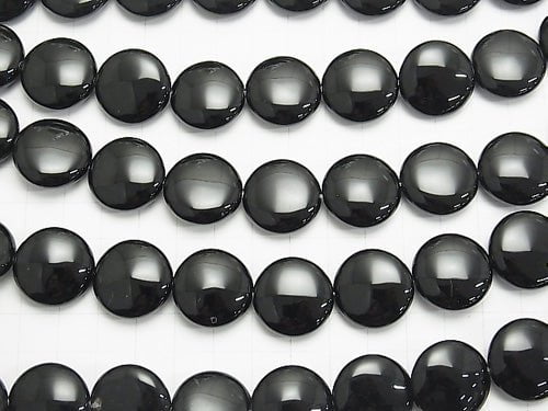 Onyx  Coin 20x20x8mm half or 1strand beads (aprx.15inch/36cm)