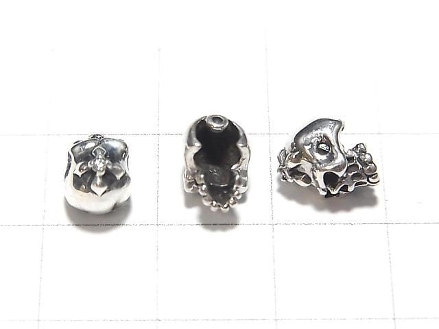 Silver925 Champagne with CZ, 7x6x6mm [Clear] 1pc