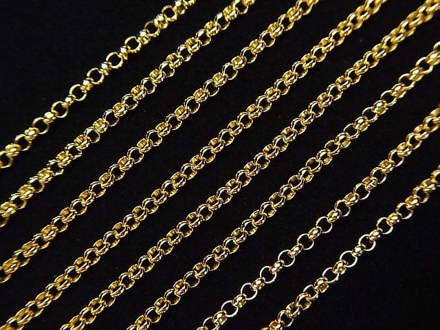 14KGF Rolo Chain 1.4mm [40cm][45cm][50cm][60cm][75cm] Necklace 1pc