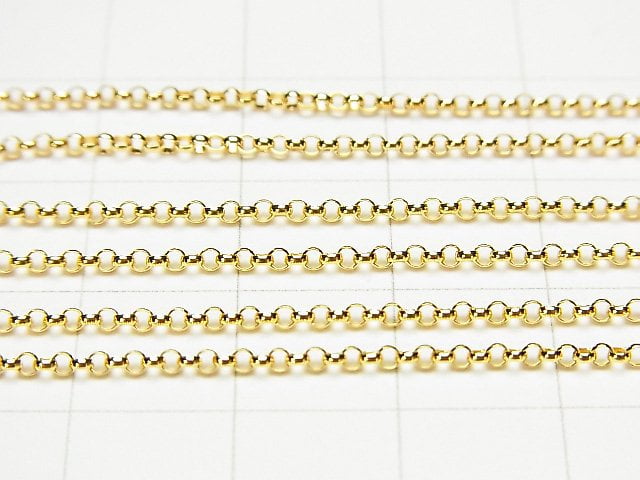 14KGF Rolo Chain 1.4mm [40cm][45cm][50cm][60cm][75cm] Necklace 1pc