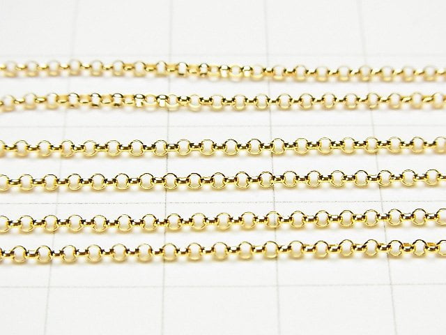 14KGF Rolo Chain 1.4mm [40cm][45cm][50cm][60cm][75cm] Necklace 1pc