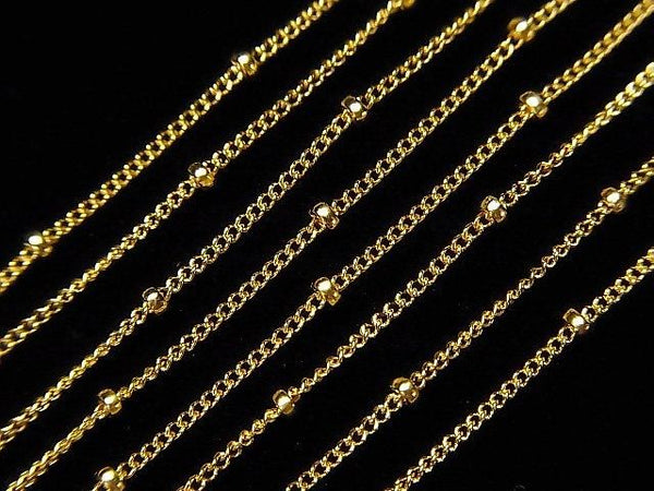 14KGF Station Chain 1.0mm [40cm][45cm][50cm][60cm][75cm] Necklace 1pc
