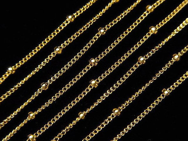 14KGF Station Chain 1.0mm [40cm][45cm][50cm][60cm][75cm] Necklace 1pc