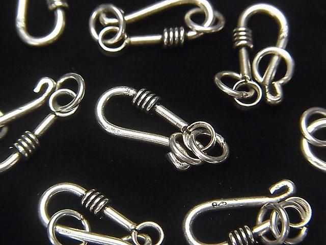 Silver925 Jump Ring with U Hook 14x6mm 1pc
