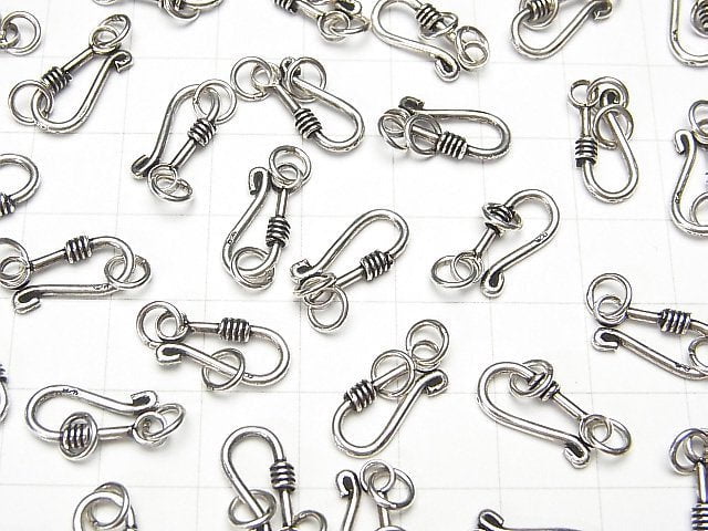 Silver925 Jump Ring with U Hook 14x6mm 1pc