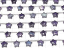 [Video] Multicolor Fluorite AAA- Faceted Star 10x10mm half or 1strand (6pcs)