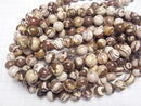[Video]Cappuccino Jasper Round 14mm half or 1strand beads (aprx.14inch/35cm)