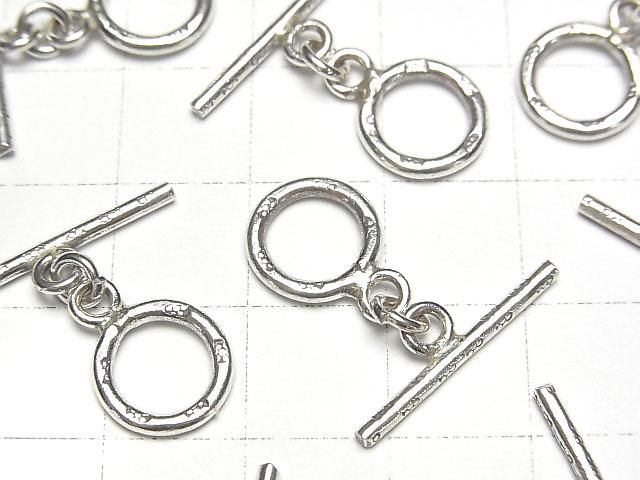 Karen Silver Patterned Toggle Glasses, 10mm, 1 pair
