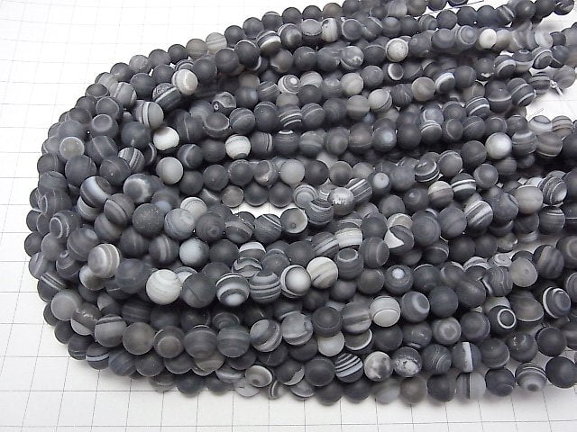 [Video] 1strand $6.79! Frost Tibet Agate (Eye Agate) Round 8mm 1strand beads (aprx.15inch / 37cm)