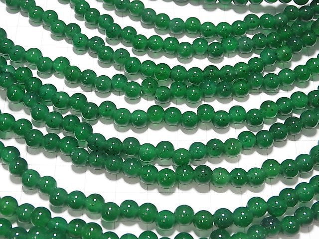 1strand $5.79! Green Onyx AAA Round 6mm [2mm hole] 1strand beads (aprx.13inch / 32cm)