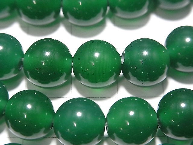 Green Onyx AAA Round 10mm [2mm hole] 1strand beads (aprx.15inch / 36cm)