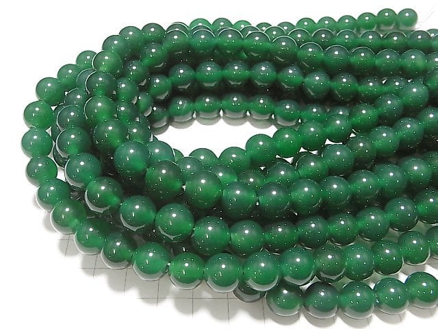 Green Onyx AAA Round 10mm [2mm hole] 1strand beads (aprx.15inch / 36cm)
