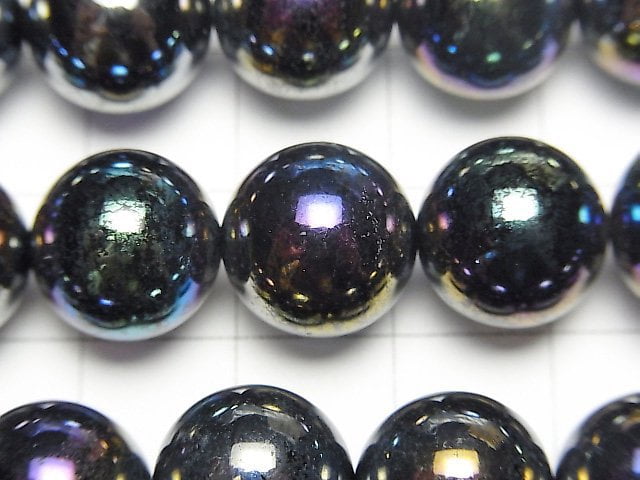 [Video] Flash,Smoky Quartz Round 12mm half or 1strand beads (aprx.15inch/38cm)